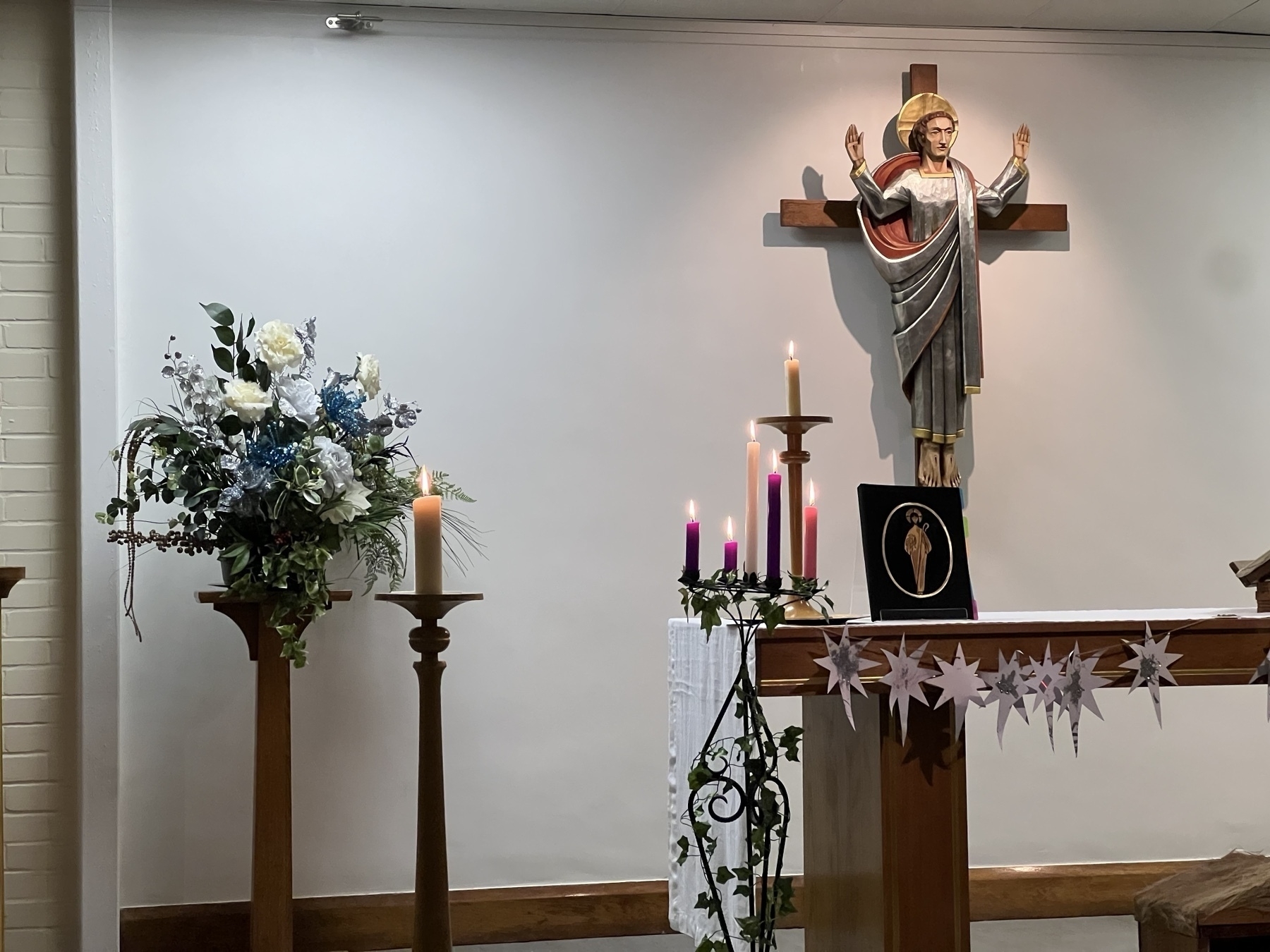 The altar at the Church of the Good Shepherd. 