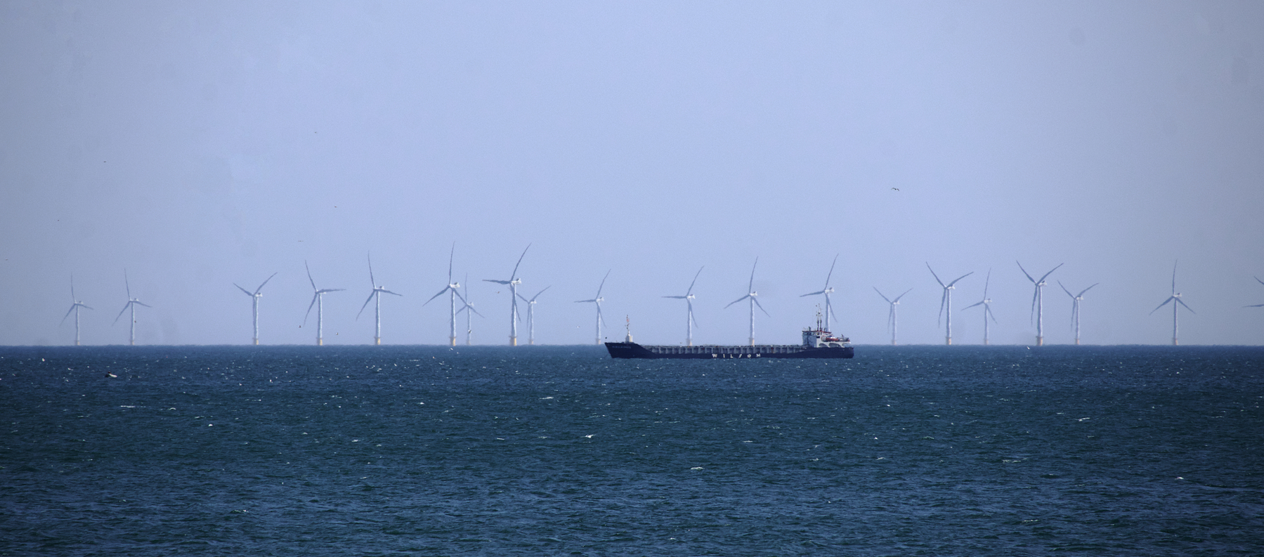 Rampion wind farm off the Sussex coast. 